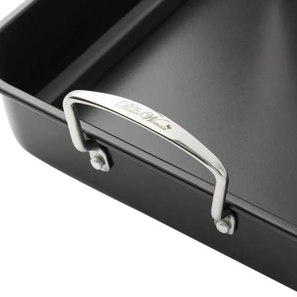 2022 🌺 New Pioneer Woman Large Roaster with Rack, Black - Picture 8 of 10